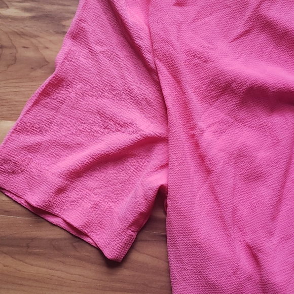 Bobeau pink petal edge swing open back short sleeve top Size XL - Picture 4 of 9